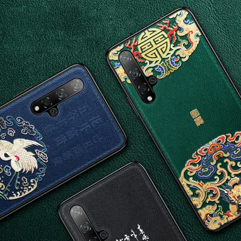 Reljefinis Odos Galinio Dangtelio Huawei Honor 20 Honor20 Huawei Honor 20 Pro Atveju Ypatingas Kinijos Stiliaus Telefono Atvejais Aixuan