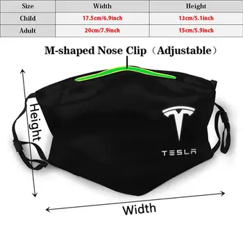Tesla Veido Apimantis Kaukė Spausdinti Plaunamas Filtras Juokinga Burną Tesla Model X 