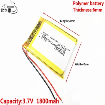 Geras Qulity Litro energijos baterijos Y70 kelių maršrutą T71 baterija 064050 604050 3,7 V ličio baterija 1800MAH navigator