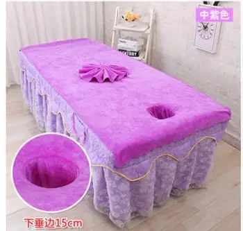 Medvilnės minkštas absorbentas Grožio salonas lova rankšluostį, su skyle masažo lova fizioterapija rankšluostį didelį rankšluostį lova padengti