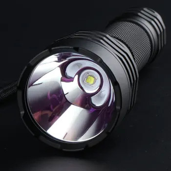 Galingas Led Žibintuvėlis Vilkstinė, C8+, su XPL HI Lanterna LED 18650 Flash Šviesos Juodos spalvos Deglą Stovyklavimo Žibintas, Dviračio Šviesos Darbo Žibintas