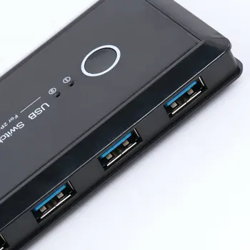 USB 3.0 Jungiklio perjungimo svirties 4 Port USB Bendrinimo Switcher PC Skaitytuvo, Pelę, Spausdintuvą, Klaviatūra, Monitorius, USB Jungiklis