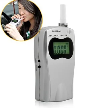 Profesionalus Alkoholio Detektorius Skaitmeninis Kvėpavimas Alkoholio Testeriai 5 Kandikliai Breathalyzer su skystųjų KRISTALŲ Ekranas Maitinamas USB Kroviklis