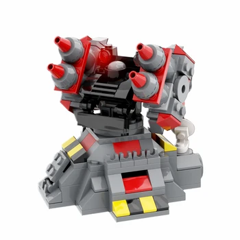 Modiker 2020 SS Inžinerijos Transporto priemonės Bokštas Šarvuotos Mecha Plytų Modelis Mažos Dalelės kuriant Švietimo Žaislas-Raudona