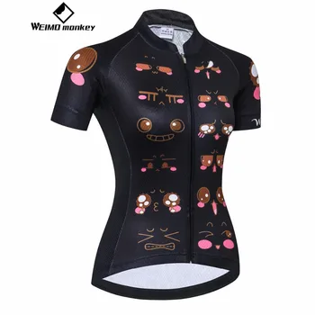 Weimomonkey Kelių dviračių džersis jaunimo Trumpas rankovės Moterų Dviračių džersis Dviračių drabužių MTB Viršuje Ropa Ciclismo Maillot drugelis