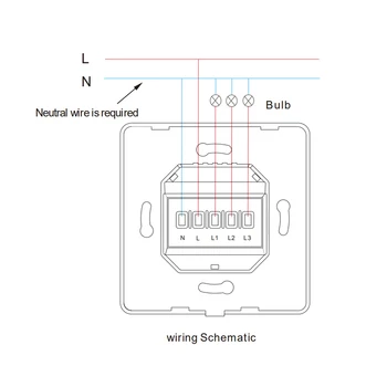 Smart Switch WiFi paspausk Mygtuką prie Sienos Šviesos Jungikliai ES 220V Su / Ne Neutrali Linija Tuya Belaidžio Suderinama Alexa 