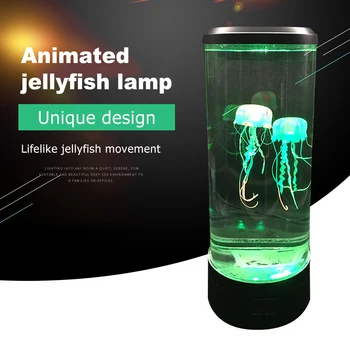 LED Fantazijos Medūzos Lempa USB Power/Baterija Spalva Keičiasi Medūzos Bakas Akvariumas Led Lempos Atsipalaiduoti Nuotaikos Naktį Šviesos