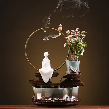 Zen Atgal Srauto Smilkalų Vandens Fontanai Dekoratyviniai Patalpų Keramikos Fontanas Pasisekė Feng Shui Namų Puošybai Kūrybos Darbalaukio Amatai