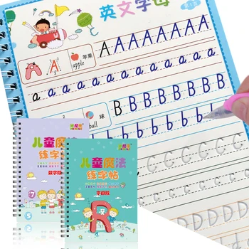 2 Knygų Mokymosi Numeriai Anglų Kalba Magija Praktikoje Copybook Kūdikių Copybook Už Kaligrafijos Rašymo Vaikams Anglų Užrašu Žaislas