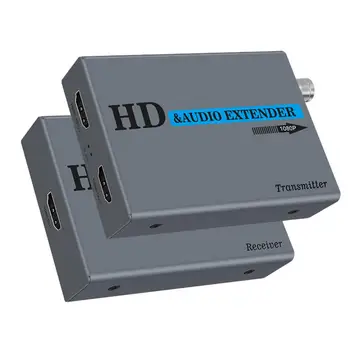 500m HD 1080P HDMI RG6/ 7/11 Koaksialinis Kabelis HDMI Extender Siųstuvas-Imtuvas Nešiojamas hdmi Adapteris