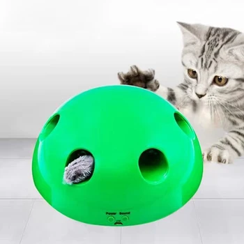 Naujas populiarus, elektros pusapvalės, kačių žaislas katė prekių kačių sugauti pelę katė žaislas juokinga, automatinė, kačių žaislas