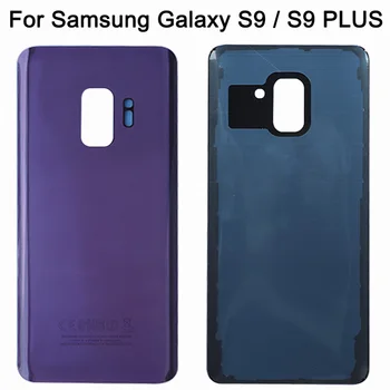 10vnt Naujos Baterijos Dangtelis Skirtas Samsung Galaxy S9 Plus S9+ G965 SM-G965F S9 G960 SM-960F Stiklo Remontas galinės Durys Būsto Atveju
