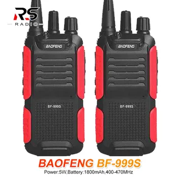 2VNT Baofeng BF-999S PLUS BF 999S Walkie Talkie 5W UHF Mėgėjų Kumpio ir CB Radijo Stotis Amador FM VOX HF Transiveris Atnaujinta BF-888S
