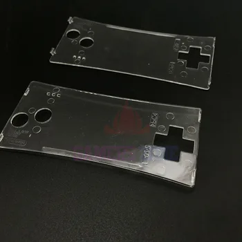 10VNT Aišku, Birių Remonto Priekiniai Shell Faceplate Padengti Nintendo Gameboy Micro GBM Priekinis Skydelis