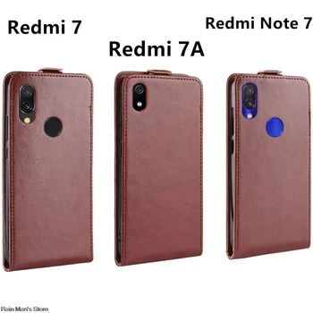 Atveju Redmi 7 Pastaba moliusko geldele odinis dėklas Magnetinė sklendė, Dėklas, skirtas Xiaomi Redmi 7, 7A Apsaugine danga Atveju verslo