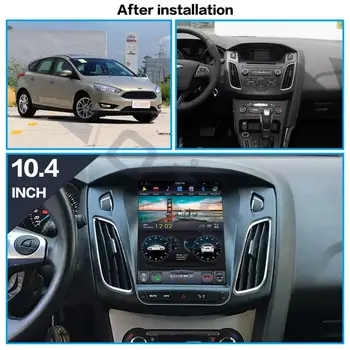 Tesla stilius Android 9.0 automobilių GPS navigacija Ford Focus 2012-2017 Automobilį Auto Radijas Stereo Galvos Vienetas multimedijos Vertikalus Ekranas