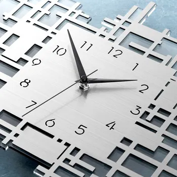 Geometrinis Sieninis Laikrodis Trumpa Šiaurės Šalių Sienos Žiūrėti Namų Dekoro Laikrodis Sienos Gyvenamasis Kambarys Ir Miegamasis Silent Sieniniai Laikrodžiai Didelis Skaitmeninis Klok