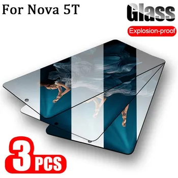 3 Vnt Grūdintas Stiklas Huawei-Nova-5T Screen Protector Nova5T 5 T T5 Apsaugos Huawei 5T Nova 5T Apsauginės Plėvelės Nova 5 T