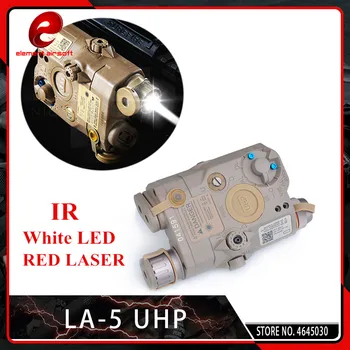 Elementas Airsoft Taktinis LA-5C PEQ 15 Raudonojo Lazerio SPINDULIŲ Lazerio LED Žibintuvėlis UHP Išvaizda PEQ15 Raudona Lazerio Šviesos Picatinny Rail