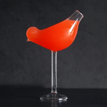 150Ml Kūrybos Paukščių Formos Kokteilis Goblet Stiklo Asmenybės Molekulinė Rūkyti Modeliavimo Stiklo Fantazijos Wine Goblet