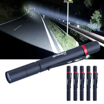 LED Žibintuvėlis Zoomable Žibinto Lempa Vandeniui Aliuminio Pocket Pen Šviesos Įrašą Žibintuvėlis Nešiojamas Žibintuvėlis Šviesos