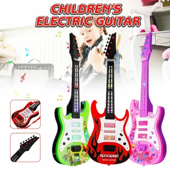 4 Stygos Muzikos Elektrine Gitara, Vaikai Muzikos Instrumentai Švietimo Žaislai Vaikams Juguetes, Kaip Naujųjų Metų Dovana