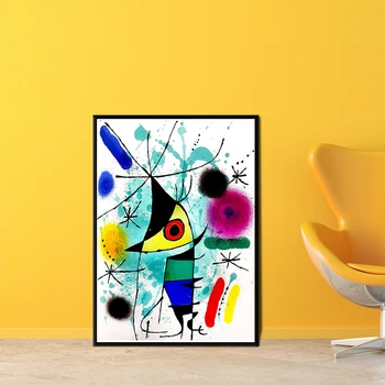 Šiuolaikinės Joan Miro Abstraktusis Menas, Sienos Meno Tapybos Drobės Nuotrauka Plakatas ir Spausdinimo Galerija Kambarį Namų Dekoro