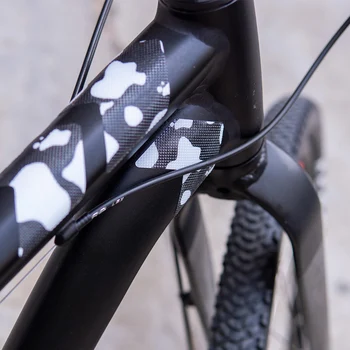 ZTTO dviračio rėmą apsaugos lipdukai 3D atsparus įbrėžimams, lipdukai nuimamas MTB dviračių kelių dviratį krepšelį apsaugine plėvele Padengti