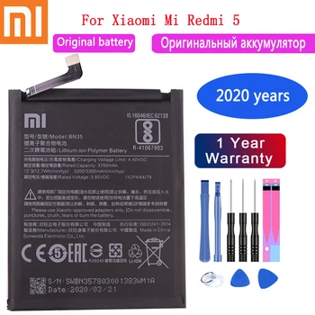 2020 Metų Xiao Mi Originalus 3200mAh Baterija BN35 Už Xiaomi Mi Redmi 5 5.7