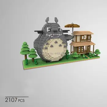Karšto lepining kūrėjai Klasikinio Japonijos Anime Hayao Miyazaki animacinį Totoro micro diamond blokai modelis plytos, žaislų, dovanų