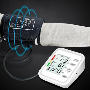 Sveikatos Priežiūros BP Sphygmomanometer Pulsas, Širdies Plakimas Norma Metrų Prietaisas Slėgio Matuoklis Stebėti Stetoskopas Lcd Sphygmomanometer