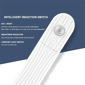OUFULA LED Lempos String Su USB Žmogaus Kūno Intelligent Sensor Switch Vandeniui Kabineto Apdaila