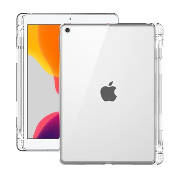 Case for iPad 9.7 Oro 2/1 10.5 Atveju Skaidrios TPU Planšetinio kompiuterio Dangtelis Funda iPad 10.2 2019 Pro 11 10.5 Mini 3 su Pieštukas Turėtojas