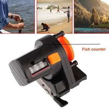 1pc 0-999M 6cm žvejyba žvejybos linija gylis finder counter žvejybos įrankis spręsti ilgio matuoklis matuoklis, Žvejybos Reikmenys Įrankis