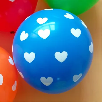 2017 m. Naujos candy spalvos širdies balionai 30/50 /100vnt 12inch 2.8 g spausdinti latekso ballon vestuvių laimingas Brithadys apdailos žaislai