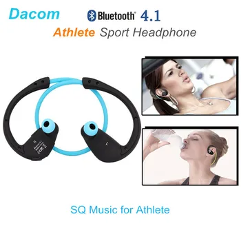 Dacom Sportininkas Ausies Kabliuko Sporto Bluetooth 4.1 ausinės Sweatproof Mini Belaidė Hifi Bass Ausinės Su Mikrofonu
