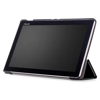 Tri-Fold Stovėti Odinis dėklas Dangtelis ASUS ZenPad 10 Z301MFL P028/P00L/P00I/P023/P01T/P021/P00C Z300CG/M/CNL Z500M/KL Tablet PC