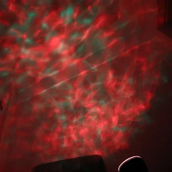 Vandenyno Bangos Projektorius Led Nakties Šviesos Pagalba Nakvynės Romantiška Raminantis Vandens Banga USB LED Šviesos Lempa Projektoriui Muzikos Grotuvo Vaikas