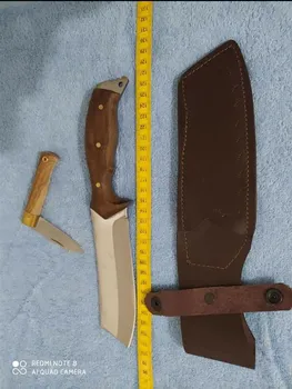 Taktinis fiksuotojo peiliai medžioklės peilis kempingas, lauko įrankiai išlikimo kovos su aštriais machete kukri veržlė rankena stainlees plieno 4116