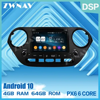 2 din PX6 IPS jutiklinį ekraną ir Android 10.0 Automobilio Multimedijos grotuvo Hyundai I10 2013 vaizdo radijas stereo 