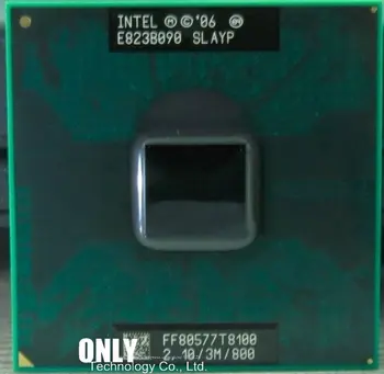 Core 2 Duo T8100 2.1 GHz 3M 800 Dual Nešiojamojo kompiuterio procesorių Laptop CPU Lizdo PGA 478 pin Kompiuteriu Originalus