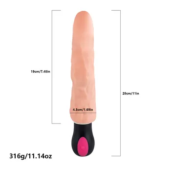 Dildo Vibratorius atsparus Vandeniui 12 Greičiu G Spot Vibracijos Moterų Erotinis Suaugusiųjų Makšties Masturbator Sekso Žaislas Moterims USB Įkrovimo
