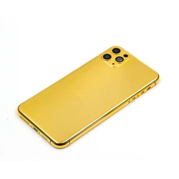 24KT Gold Padengti Būsto Telefono 11/11 Pro/11 Pro Max Pakeitimo Padengti forPhone Atgal Akumuliatoriaus Dangtelį Pritaikytą Dizainą