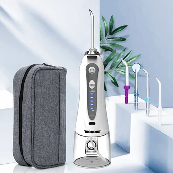 Nešiojamas USB Žodžiu, Irrigator Elektrinis Vandens Dantų Flosser 3 Rūšių Dantų Valymas 300ml Įkraunamas Dantų Irrigator Vandens Srove