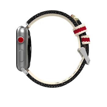 Nailono/Odos Watchbands Apple Žiūrėti Serija 1 2 3 4 5 Juosta 38mm 40mm 42mm 44mm Dirželis Apple iWatch Nailono Band Apyrankę Diržas