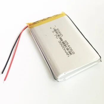 EHAO 854068 3.7 V 3000mAh Ličio Polimero Li-Po Akumuliatorius Skirtas GPS DVD E-knyga 