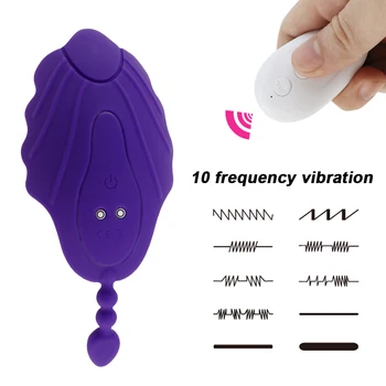 Ergonomiškas Dizainas Klitorio Sekso Žaislai Moterims, Nešiojami G Spot Vibratorius ir Nuotolinio Valdymo Vibracija Kelnaitės Makšties Clit Stimuliatorius