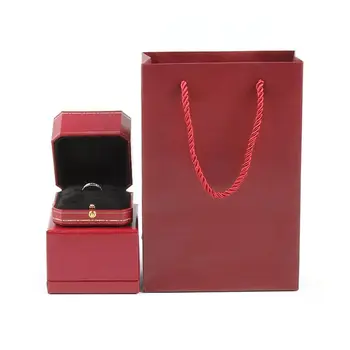 Derliaus Dizaino Prabangus Žiedas Lauke Puikus Sužadėtuvių Prop Valentino Vestuvių Dovanos Saugojimo Dėžutė