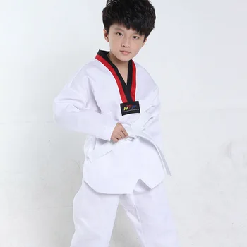 Vaikai Kimono, Dziudo, Kikbokso Praktikos Kostiumas Baltas Paauglys Vaikų Berniukų, Mergaičių Taekwondo Kostiumas Karatė Tae Kwon Do Drabužius F106