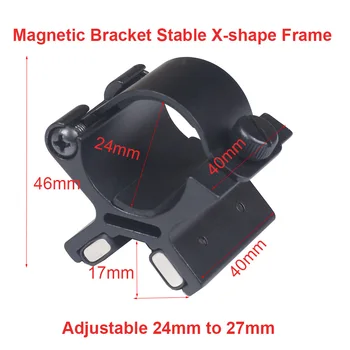 Magnetinis Laikiklis Stabili X-formos Rėmas Su Super Magnetas Reguliuojamas 24mm, Kad 27mm Tinka 30mm Diametro Fotoblykstės Vamzdis